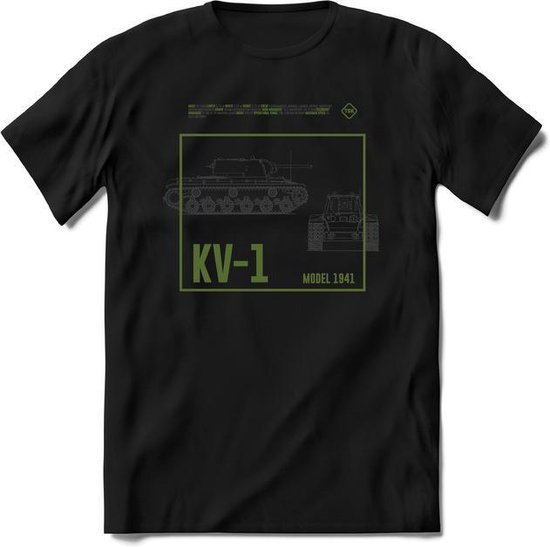 Recensent achterlijk persoon avond KV-1 | Groen unisex leger tanks T-Shirt Jongens / Meisjes | ww2 tank  kleding cadeau shirt | bol.com
