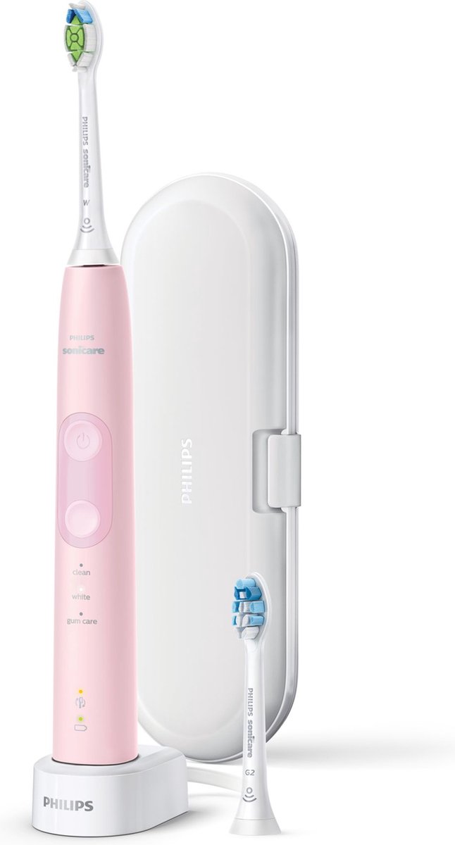 Bol.com Philips Sonicare ProtectiveClean 5100 series HX6856/10 Elektrische Tandenborstel - Roze aanbieding