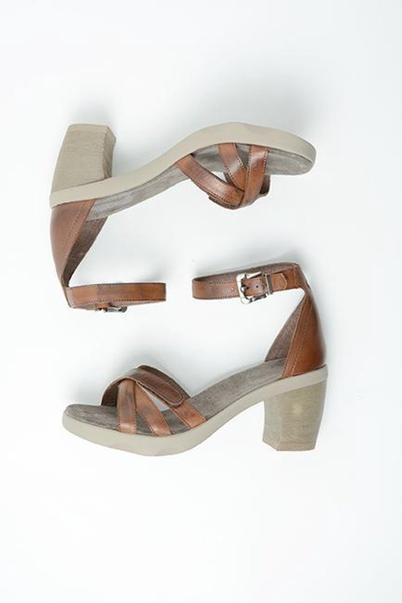 Wolky Sandalen Exit cognac leer | bol.com