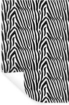 Muurstickers - Sticker Folie - Print - Safari - Zebra - 20x30 cm - Plakfolie - Muurstickers Kinderkamer - Zelfklevend Behang - Zelfklevend behangpapier - Stickerfolie