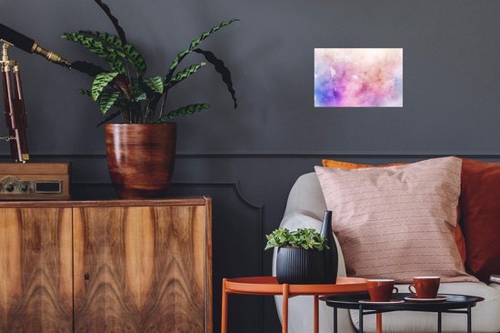 Stickers muraux - Film autocollant - Aquarelle - Rose - Blauw - Teinte - 30x20 cm - Film adhésif - Stickers muraux Chambre d'enfant - Papier peint autocollant