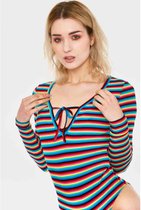 Jawbreaker Bodysuit -M- LCD Stripe Multicolours