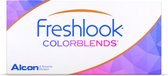 +0.50 - FreshLook® COLORBLENDS® Turquoise - 2 pack - Maandlenzen - Kleurlenzen - Turquoise