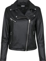 Urban Classics Leren jacket -S- Faux Biker Zwart