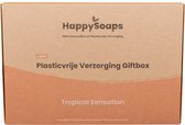 HappySoaps Geschenkdoos XL - Tropical Sensation - Shampoo, Conditioner, Shaving, Body Bar, Deodorant - 100% Plasticvrij, Vegan & Natuurlijk
