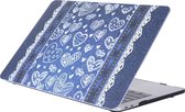 Mobigear Laptophoes geschikt voor Apple MacBook Pro 13 Inch (2016-2019) Hoes Hardshell Laptopcover MacBook Case | Mobigear Denim - Model 5 - Model A1706 / A1708 / A1989 / A2159