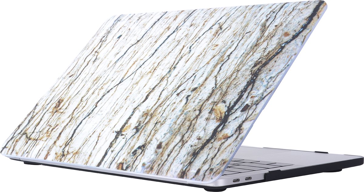 Mobigear Marble Case geschikt voor Apple MacBook Pro 13 inch A1706, A1708, A1989, A2159, A2251, A2289, A2338 (2016-2019) Hoes Hardshell MacBook Case - Model 32