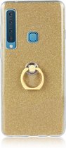 Mobigear Glitter Ring TPU Backcover voor de Samsung Galaxy A9 (2018) - Goud