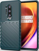 OnePlus 8 Pro Hoesje - Mobigear - Groove Serie - TPU Backcover - Groen - Hoesje Geschikt Voor OnePlus 8 Pro