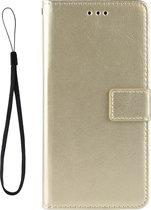 Huawei P40 Lite Hoesje - Mobigear - Wallet Serie - Kunstlederen Bookcase - Goud - Hoesje Geschikt Voor Huawei P40 Lite