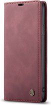 iPhone 11 Pro Hoesje - Caseme - Serie - Kunstlederen Bookcase - Rood - Hoesje Geschikt Voor iPhone 11 Pro