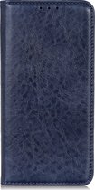 Xiaomi Redmi 9A Hoesje - Mobigear - Cowboy Serie - Kunstlederen Bookcase - Blauw - Hoesje Geschikt Voor Xiaomi Redmi 9A