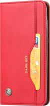 Samsung Galaxy Note 20 Hoesje - Mobigear - Card Set Serie - Kunstlederen Bookcase - Rood - Hoesje Geschikt Voor Samsung Galaxy Note 20