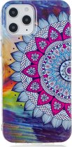 Apple iPhone 12 Pro Max Hoesje - Mobigear - Mandala Serie - TPU Backcover - Meerkleurig - Hoesje Geschikt Voor Apple iPhone 12 Pro Max