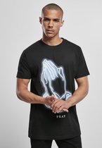 Urban Classics Heren Tshirt -S- Pray Glow Zwart