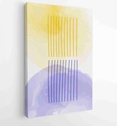 Earth tones organic shape Art design for poster, print, cover, wallpaper, Minimal and natural wall art. 2 - Moderne schilderijen – Vertical – 1873831150 - 50*40 Vertical