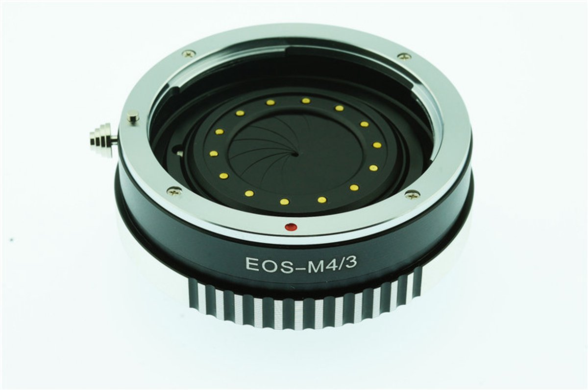 Adapter EF-M4/3 met aperture:Canon EF Lens-Micro M43 Camera