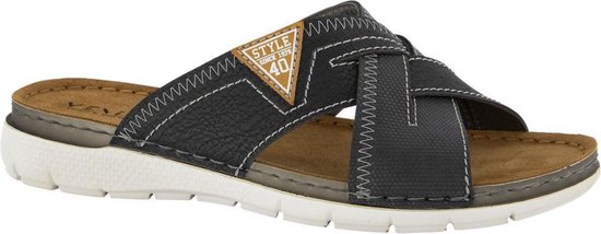 Venice Heren Zwarte slipper - Maat 44 | bol.com
