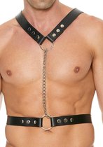 Twisted Bit Black Leather Harness - Premium Leather - Black - Maat One Size