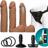 Dual Density ULTRASKYN Set - Caramel - Strap On Dildos - Kits