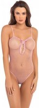 Transparante Body Undone - Roze - S/L