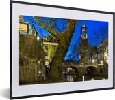 Fotolijst incl. Poster - Utrecht - Boom - Water - 40x30 cm - Posterlijst