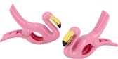 Gerimport Wasknijper Flamingo 9 X 2,3 Cm Roze 2 Stuks