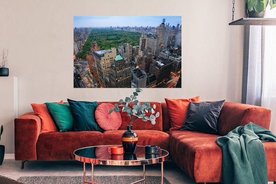 Central Park New York d'en haut poster 120x80 cm - Tirage photo sur Poster (décoration murale salon / chambre) / Amérique Poster