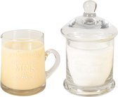 Suiker en melk set glas