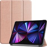 iPad Pro 2021 Hoes (11 inch) Book Case Hoesje Cover - rose Goud