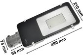 LED-buitenverlichting op zonne-energie 50W dimbaar met detector (inclusief zonnepaneel + afstandsbediening) - Koel wit licht