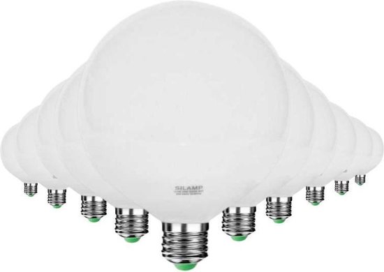 Ampoule LED 220V 20W E27 G120 300° (Pack de 10) - Lumière Blanc Froid