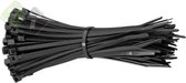 Kabelbinders, tiewraps zwart, 7.6mm x 250mm, 100 stuks