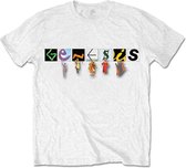 Genesis Heren Tshirt -2XL- Characters Logo Wit