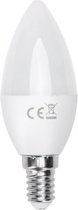LED Lamp - Smart LED - Aigi Kiyona - Bulb C37 - 5W - E14 Fitting - Slimme LED - Wifi LED - Aanpasbare Kleur - Mat Wit - Glas - BES LED