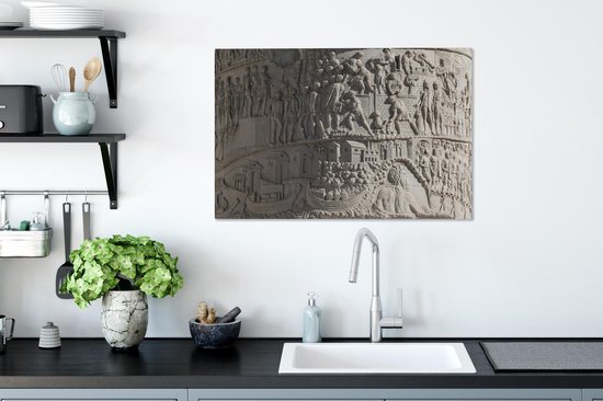 Colonne Trajane de l'Empire romain 90x60 cm - Tirage photo sur toile (Décoration murale salon / chambre)