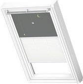 VELUX Origineel Verduisterend Rolgordijn Plus Plissé (DFD) Wit Kozijn, M06, 306, Mobile