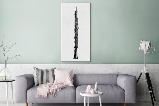 Une illustration antique de toile de hobo 80x160 cm - Tirage photo sur toile (Décoration murale salon / chambre)