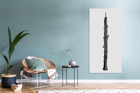 Une illustration antique de toile de hobo 80x160 cm - Tirage photo sur toile (Décoration murale salon / chambre)