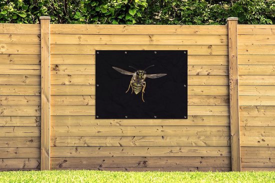 Affiche de jardin Guêpe - Insectes - Portrait - 120x90 cm