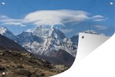 Muurdecoratie Himalaya-berg in Nepal - 180x120 cm - Tuinposter - Tuindoek - Buitenposter