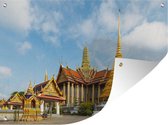 Tuinschilderij Thailand - Tempel - Bangkok - 80x60 cm - Tuinposter - Tuindoek - Buitenposter