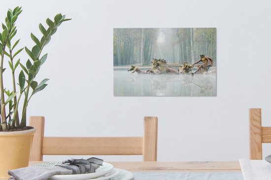 Fontaine Appollo à Versailles 30x20 cm - petit - Tirage photo sur toile (Décoration murale salon / chambre)