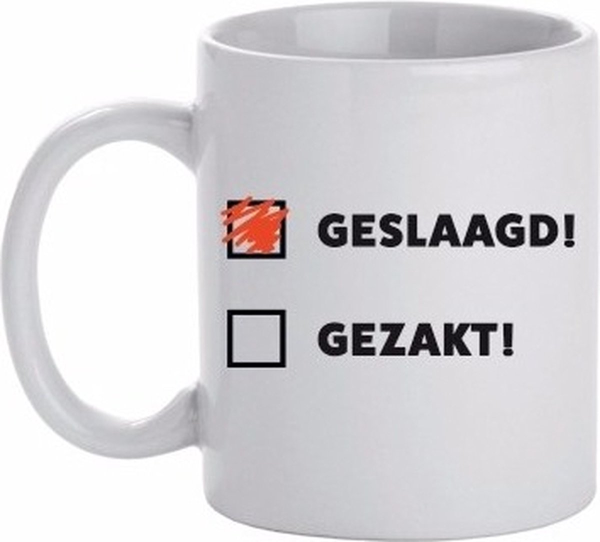 Geslaagd cadeau mok / beker 300 ml
