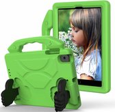 Voor iPad Mini 5/4/3/2/1 EVA Materiaal Kinderen Platte Anti Falling Cover Beschermende Shell Met Duimbeugel (Groen)