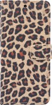 Samsung Galaxy S20 Hoesje - Mobigear - Leopard Serie - Kunstlederen Bookcase - Geel - Hoesje Geschikt Voor Samsung Galaxy S20