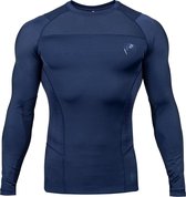 Venum Rashguard G-Fit Compression Shirt L/S Blauw maat XXL