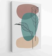 Abstract Plant Art design for print, cover, wallpaper, Minimal and natural wall art. Vector illustration. 4 - Moderne schilderijen – Vertical – 1814260226 - 80*60 Vertical