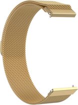 Strap-it Milanese horlogeband 22mm - universeel - goud