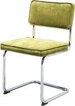 Meubelen-Online - eetkamerstoel Gatsby - rib stoel groen